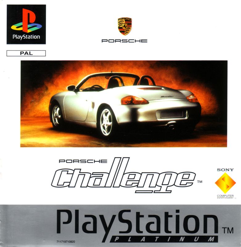 Porsche Challenge box art for Playstation